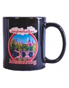 Tasse Merseburg schwarz bunt