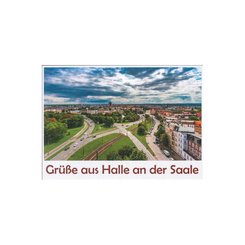 Postkarte Kunstlichtspiel "Grüße aus Halle""