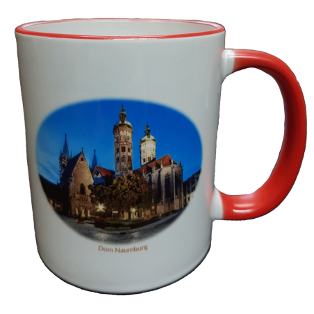 Tasse "Dom Naumburg Nacht" rot